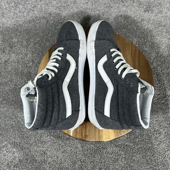 VANS Sk8-Hi Reissue Mens Sz 10 Charcoal Gray True White High Top Athletic Shoes main image 10